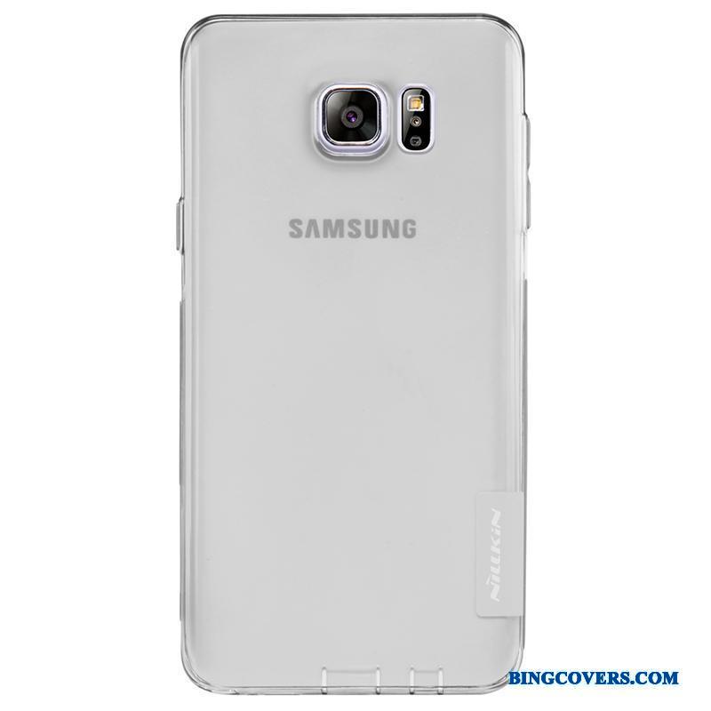 Samsung Galaxy Note 5 Beskyttelse Blød Blå Etui Mobiltelefon Guld Cover