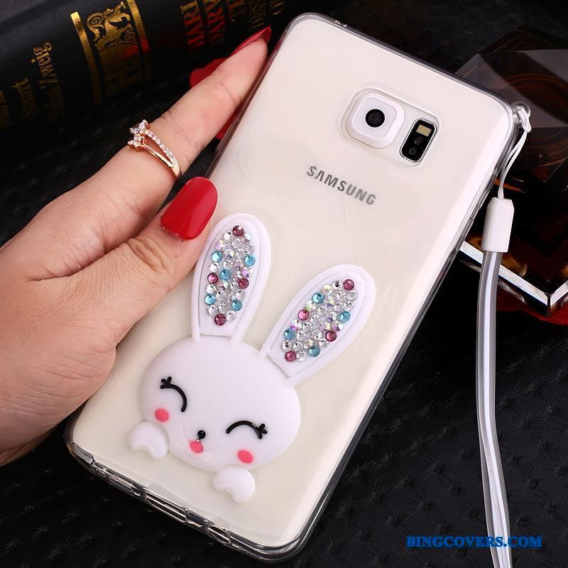 Samsung Galaxy Note 5 Beskyttelse Cover Silikone Telefon Etui Hængende Ornamenter Gennemsigtig Strass