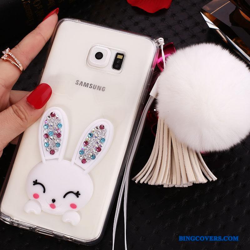 Samsung Galaxy Note 5 Beskyttelse Cover Silikone Telefon Etui Hængende Ornamenter Gennemsigtig Strass