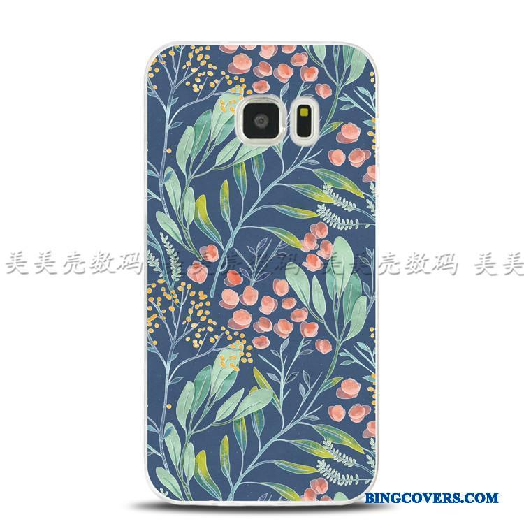 Samsung Galaxy Note 5 Etui Relief Stjerne Blomster Support Ring Cover Blød