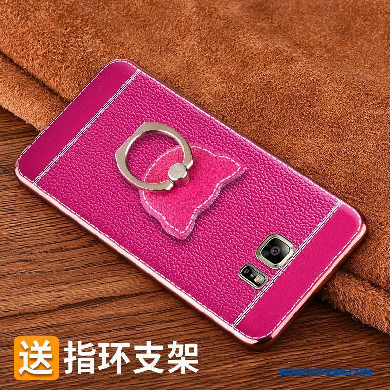 Samsung Galaxy Note 5 Etui Rød Cover Alt Inklusive Trend Blød Mobiltelefon Stjerne