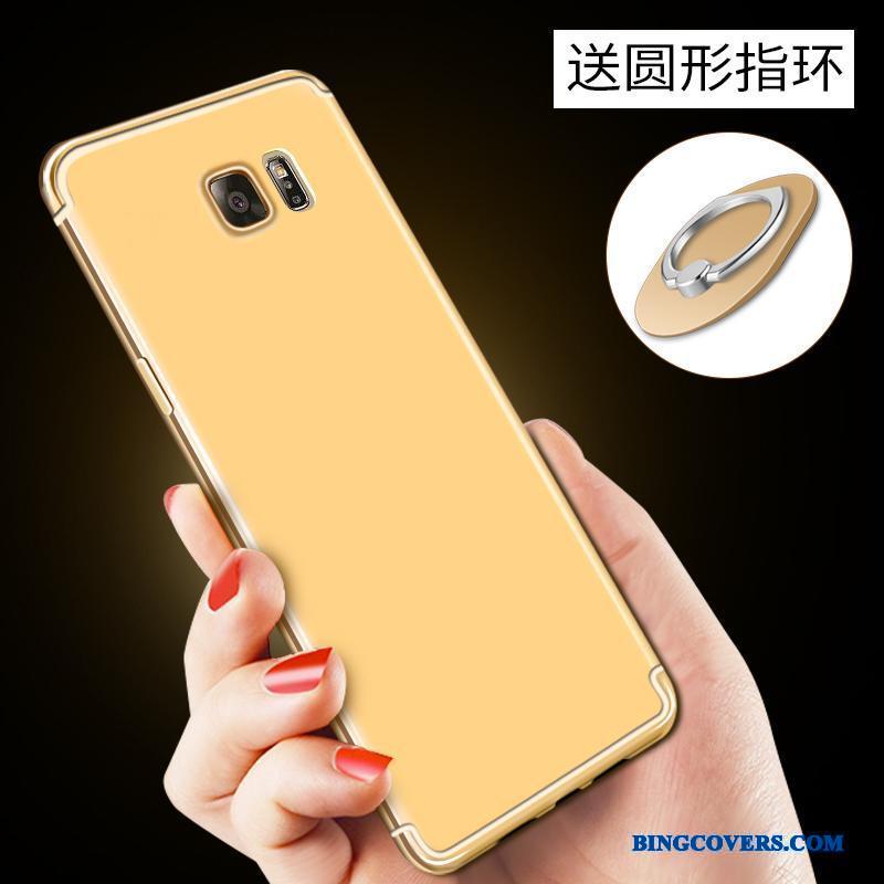 Samsung Galaxy Note 5 Etui Silikone Blå Cover Bagdæksel Nubuck Alt Inklusive Mobiltelefon