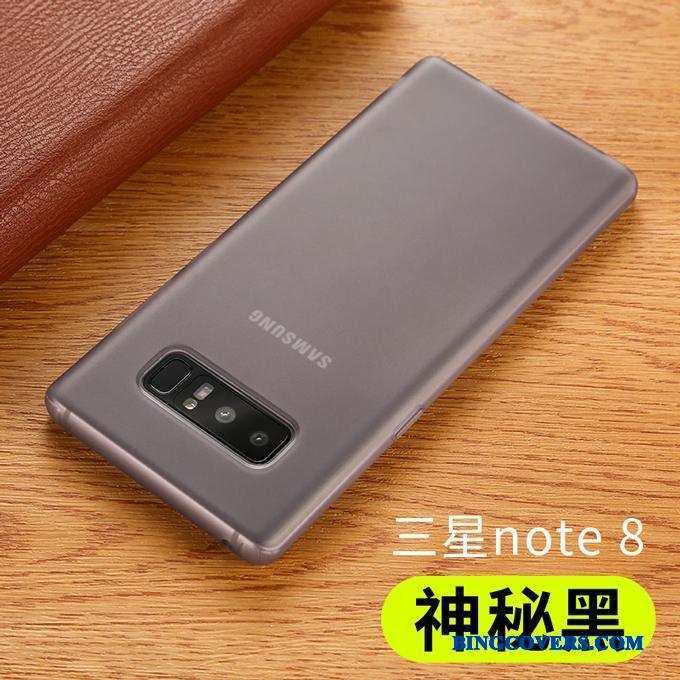 Samsung Galaxy Note 8 Cover Pu Stjerne Anti-fald Alt Inklusive Telefon Etui Sort