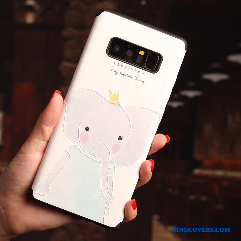 Samsung Galaxy Note 8 Etui Af Personlighed Kreativ Lyserød Cartoon Alt Inklusive Stjerne Anti-fald