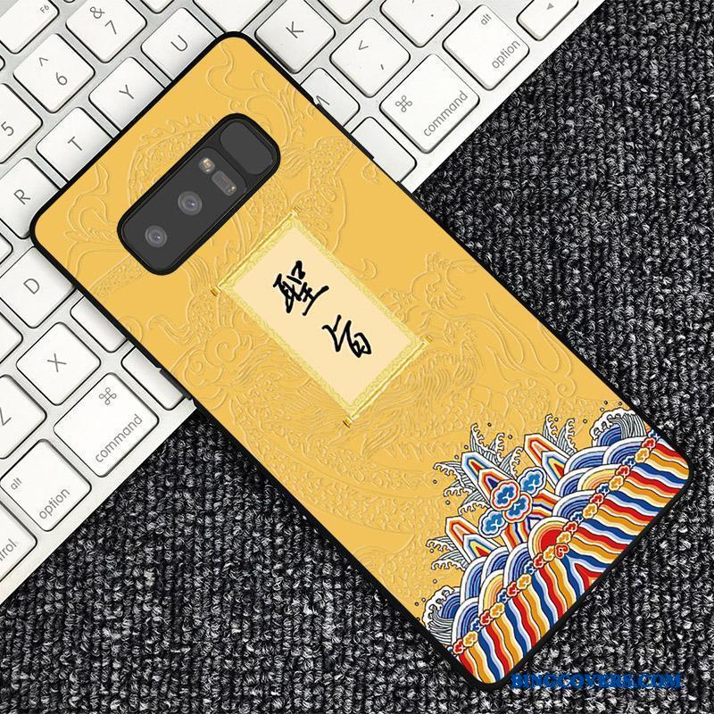 Samsung Galaxy Note 8 Etui Cover Stjerne Tilpas Anti-fald Tredimensionale Kinesisk Stil Trend