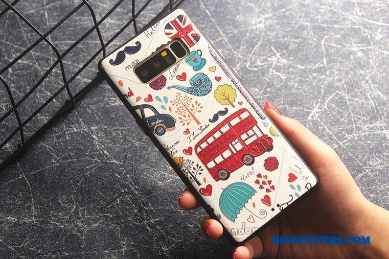 Samsung Galaxy Note 8 Farve Telefon Etui Silikone Stjerne Tynd Blød Beskyttelse