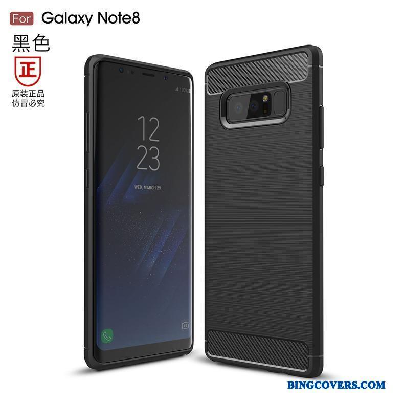 Samsung Galaxy Note 8 Fiber Telefon Etui Silke Cover Blød Alt Inklusive Beskyttelse