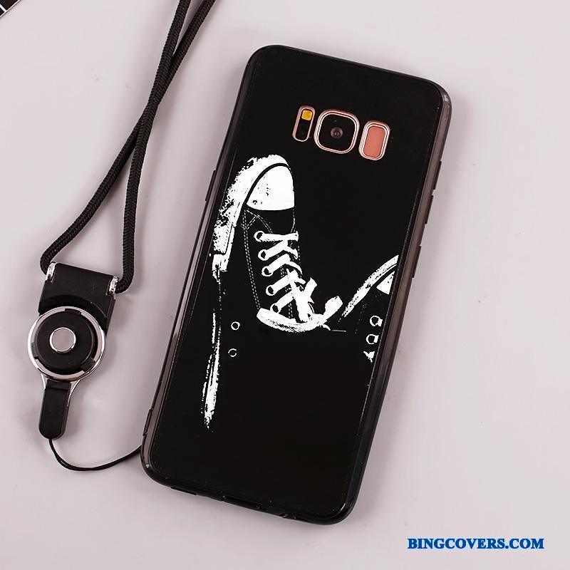 Samsung Galaxy Note 8 Hængende Ornamenter Anti-fald Hvid Telefon Etui Cover Stjerne Silikone