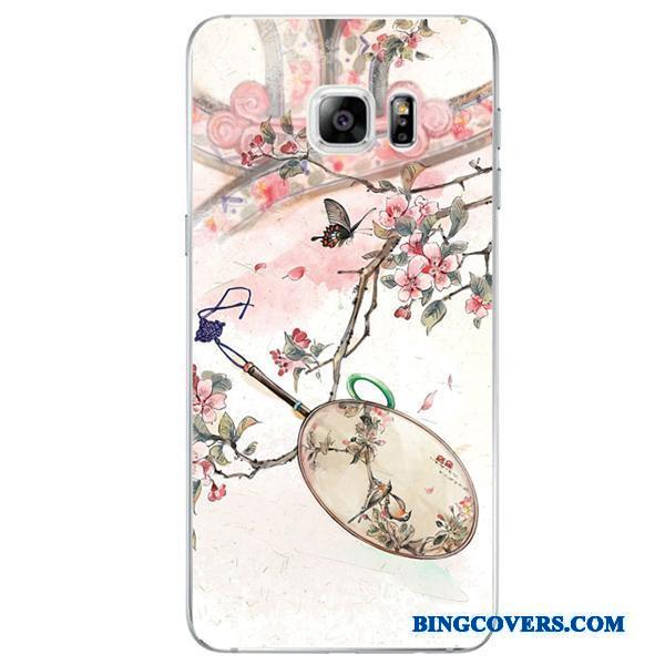 Samsung Galaxy Note 8 Kinesisk Stil Anti-fald Telefon Etui Blomster Alt Inklusive Stjerne Hængende Ornamenter