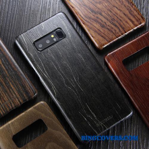 Samsung Galaxy Note 8 Massivt Træ Tynd Stjerne Cover Telefon Etui Trendy Beskyttelse