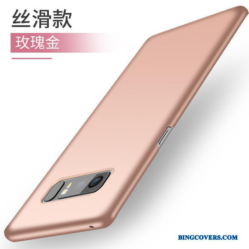 Samsung Galaxy Note 8 Mobiltelefon Etui Stjerne Anti-fald Beskyttelse Guld Nubuck