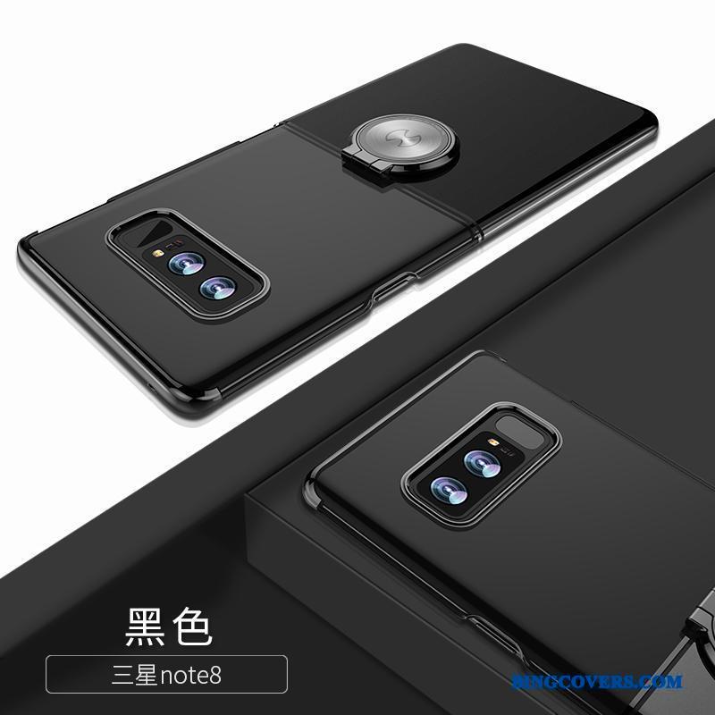 Samsung Galaxy Note 8 Nubuck Stjerne Gennemsigtig Rosa Guld Knapper Telefon Etui Alt Inklusive