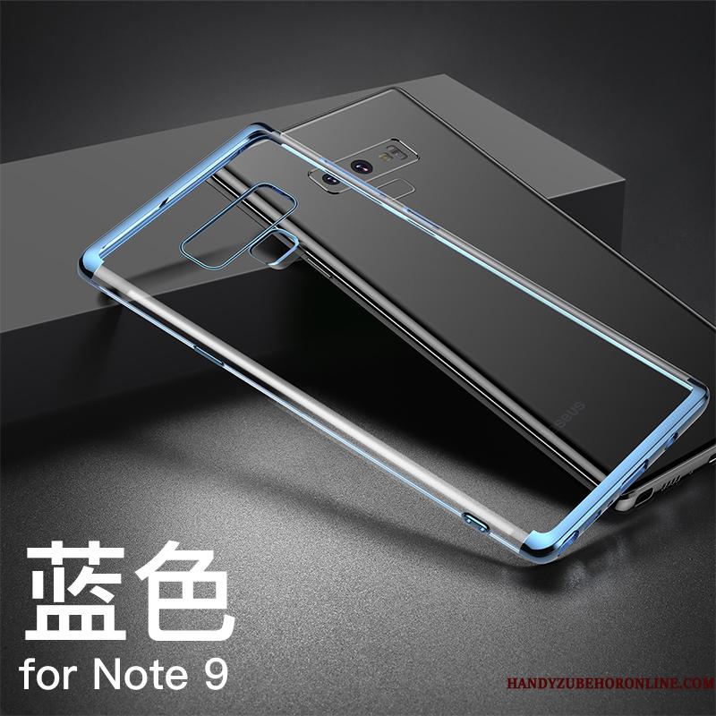 Samsung Galaxy Note 9 Belægning Gennemsigtig Blød Telefon Etui Kreativ Blå Af Personlighed