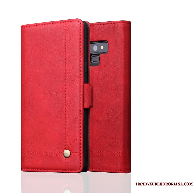 Samsung Galaxy Note 9 Blød Anti-fald Beskyttelse Cover Lædertaske Stjerne Telefon Etui