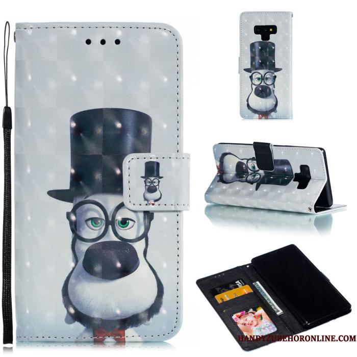 Samsung Galaxy Note 9 Etui Folio Silikone Kreativ Cartoon Lædertaske Kort Stjerne