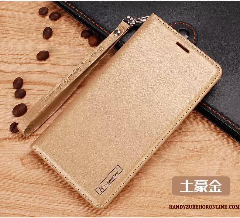 Samsung Galaxy Note 9 Etui Lædertaske Clamshell Anti-fald Cover Kort Ægte Læder Alt Inklusive