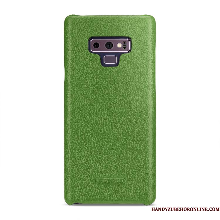 Samsung Galaxy Note 9 Gul Cover Lædertaske Etui Stjerne Beskyttelse Simple