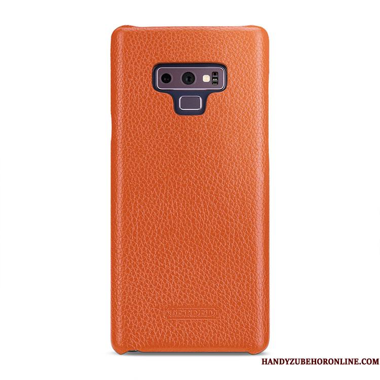 Samsung Galaxy Note 9 Gul Cover Lædertaske Etui Stjerne Beskyttelse Simple