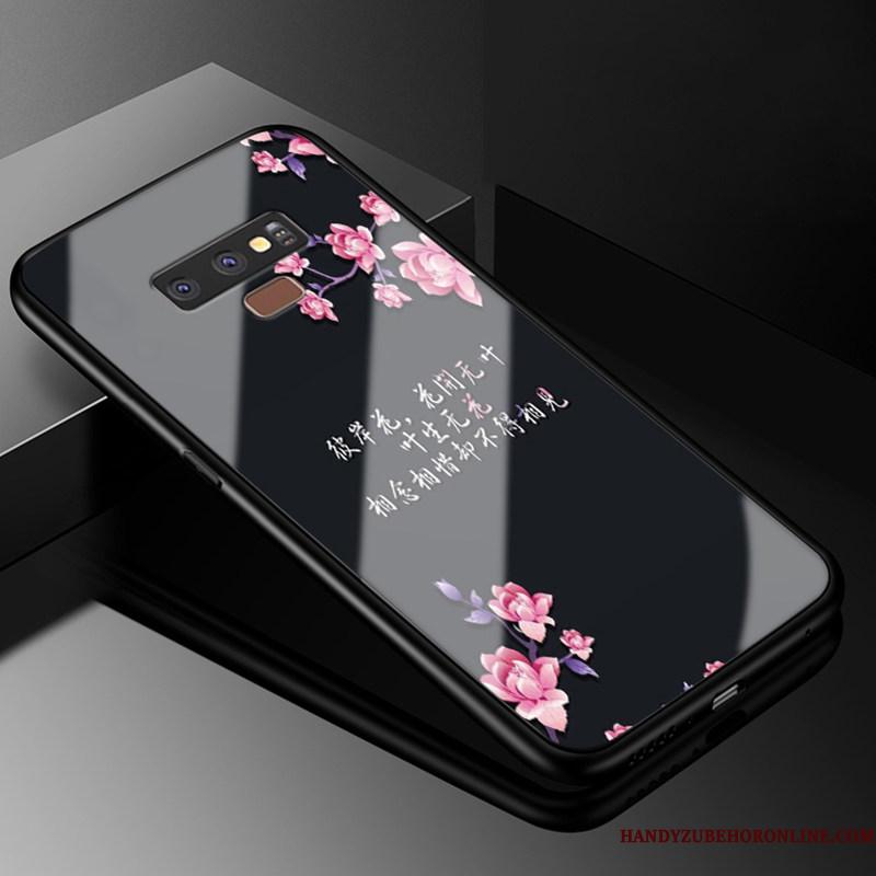 Samsung Galaxy Note 9 Silikone Glas Telefon Etui Beskyttelse Smuk Stjerne Blød