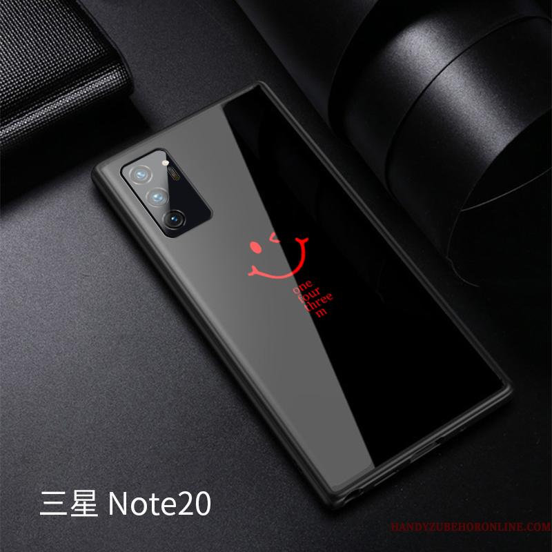 Samsung Galaxy Note20 Telefon Etui Alt Inklusive Stjerne Trendy Hærdet Glas Af Personlighed Anti-fald