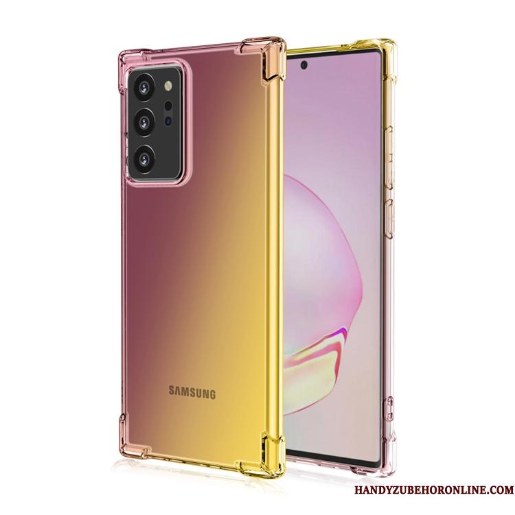 Samsung Galaxy Note20 Ultra Stjerne Gasbag Alt Inklusive Lilla Telefon Etui Anti-fald