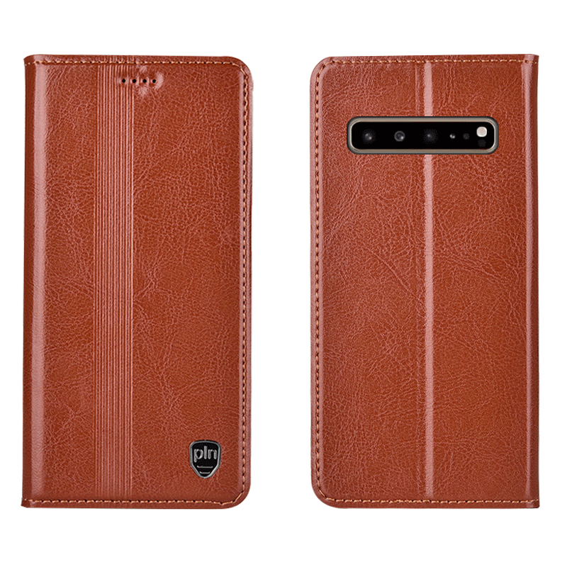 Samsung Galaxy S10 5g Beskyttelse Alt Inklusive Folio Telefon Etui Stjerne Cover Rød