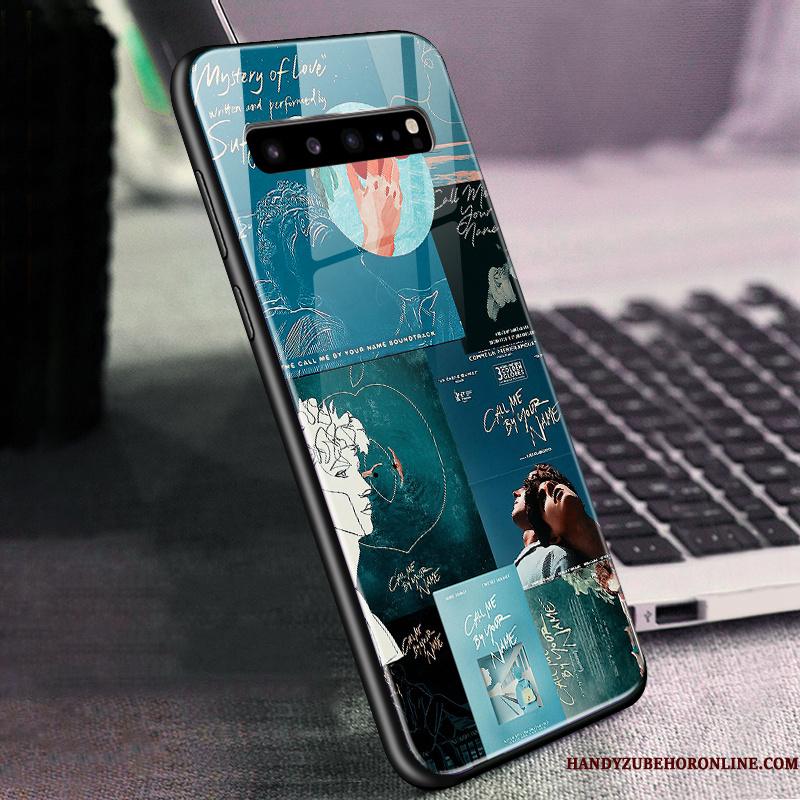 Samsung Galaxy S10 5g Stjerne Glas Grøn Alt Inklusive Telefon Etui