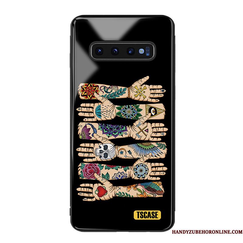Samsung Galaxy S10+ Af Personlighed Kreativ Beskyttelse Led Alt Inklusive Glas Telefon Etui