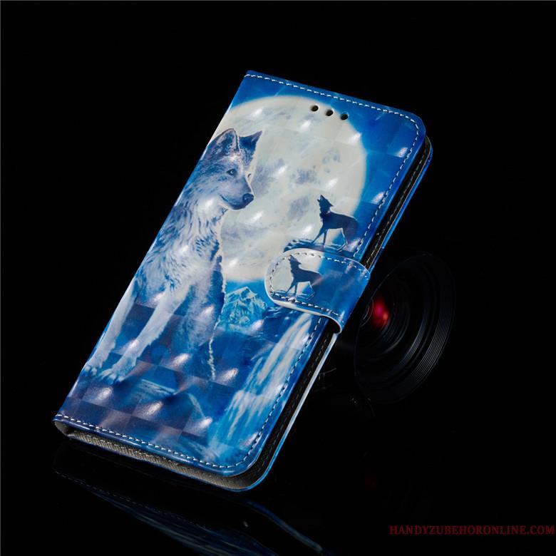 Samsung Galaxy S10 Clamshell Blå Cartoon Telefon Etui Blød Stjerne Lædertaske
