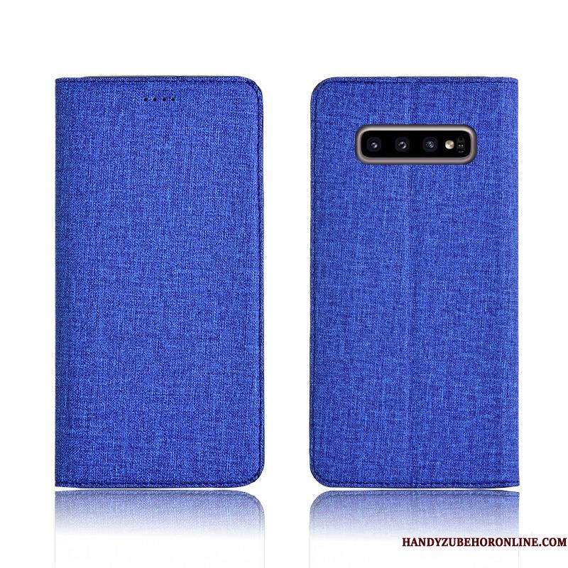 Samsung Galaxy S10 Etui Blød Cover Beskyttelse Anti-fald Lædertaske Stjerne Clamshell