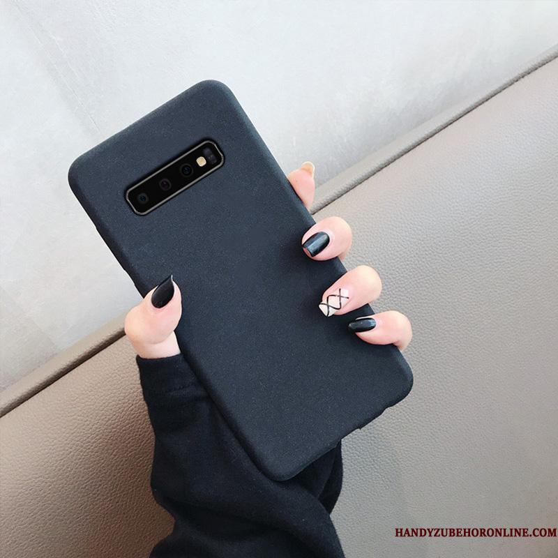 Samsung Galaxy S10 Etui Nubuck High End Blå Ny Cover Kreativ Simple
