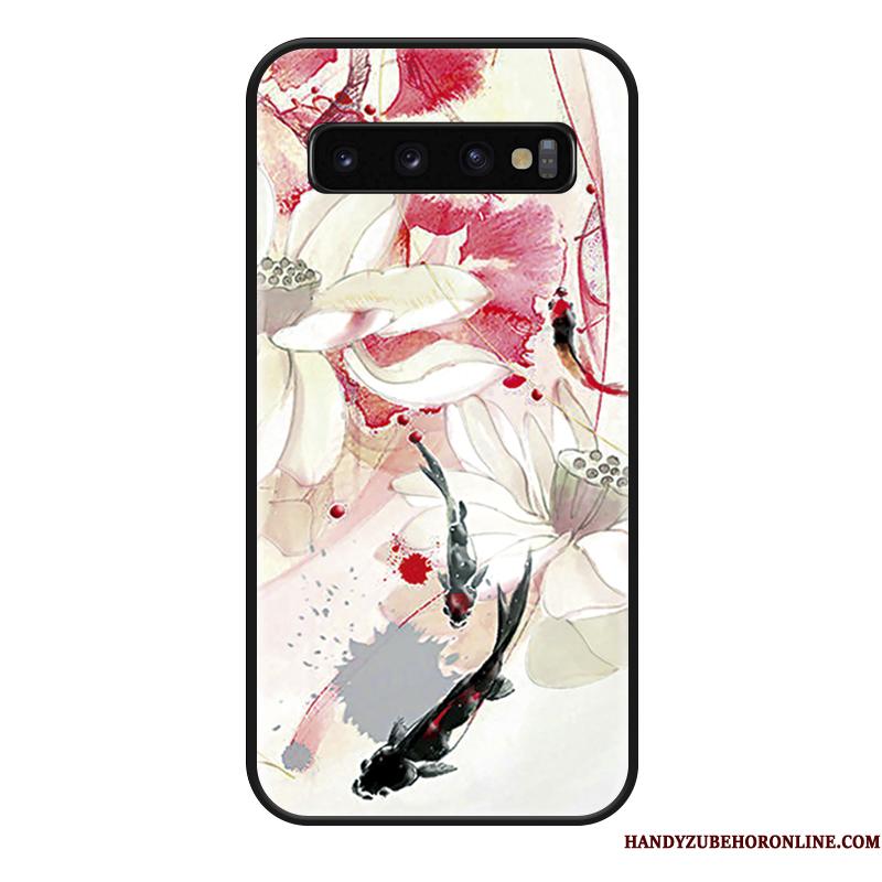 Samsung Galaxy S10 Mode Hængende Ornamenter Kinesisk Stil Telefon Etui Cover Kreativ Anti-fald