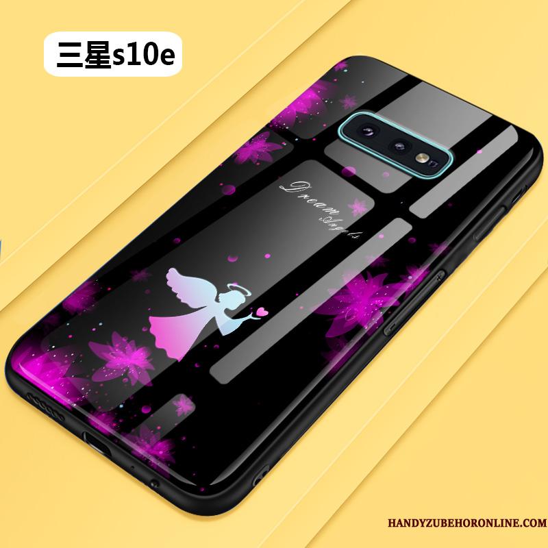 Samsung Galaxy S10e Cover Af Personlighed Glas Kreativ Telefon Etui Rød Anti-fald