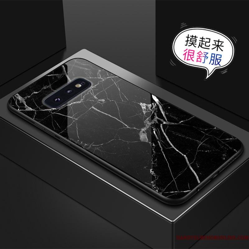 Samsung Galaxy S10e Stjerne Telefon Etui Mønster Gul Glas Anti-fald