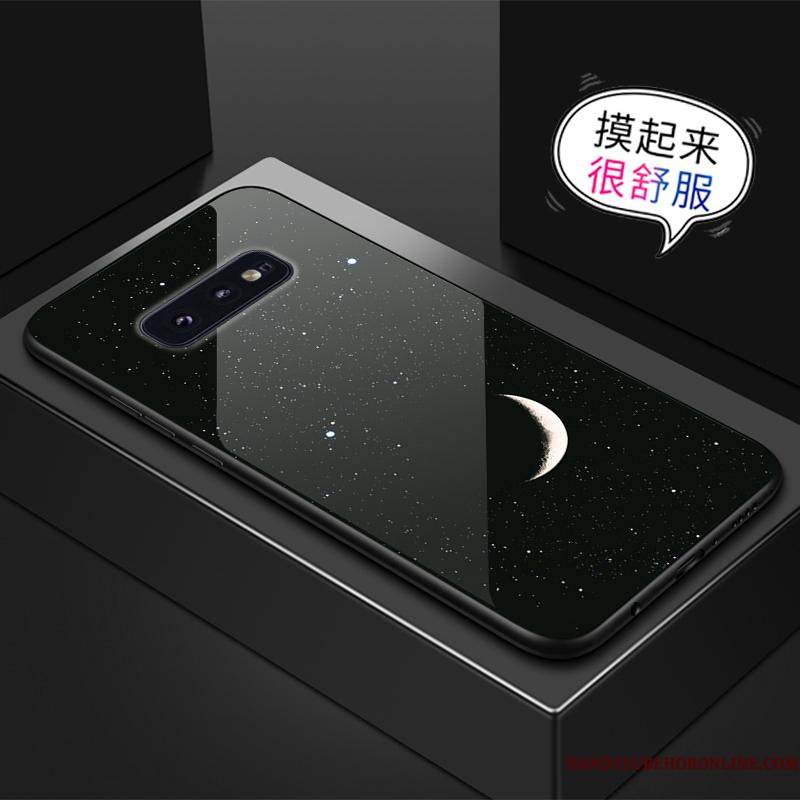 Samsung Galaxy S10e Telefon Etui Anti-fald Stjerne Glas Grøn Kreativ