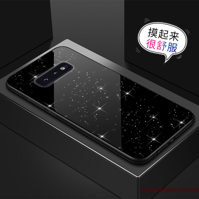 Samsung Galaxy S10e Telefon Etui Anti-fald Stjerne Glas Grøn Kreativ
