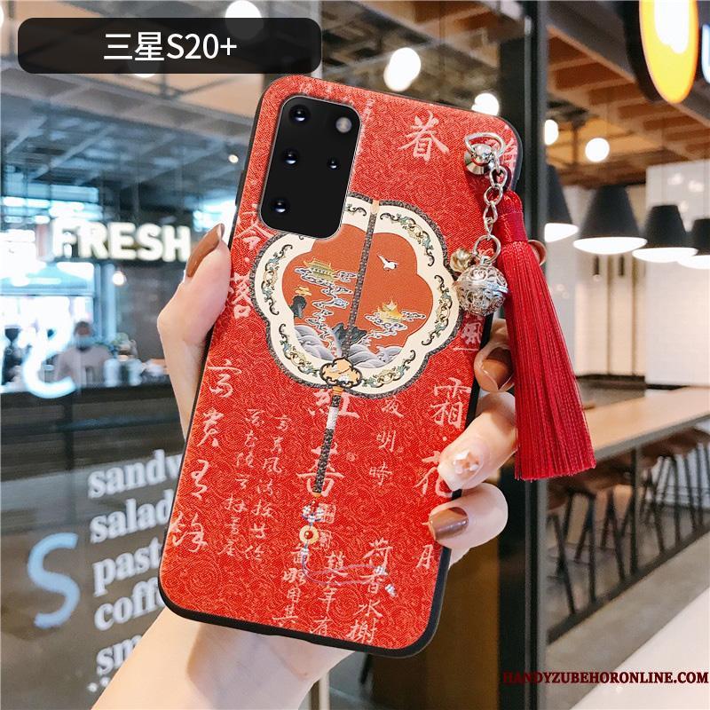 Samsung Galaxy S20+ Rød Cover Tassel Stjerne Trend Telefon Etui Kinesisk Stil