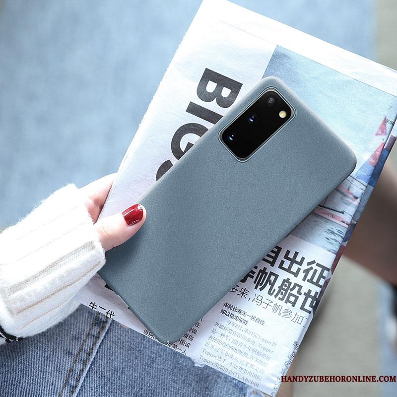 Samsung Galaxy S20 Rød Stjerne Anti-fald Nubuck Tynd Etui Telefon