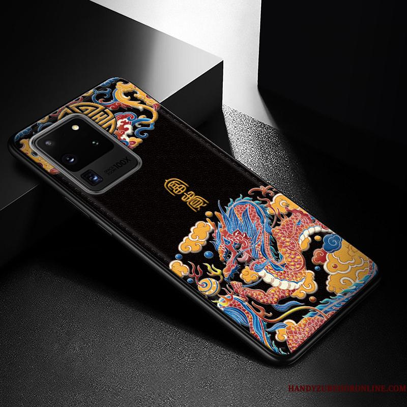 Samsung Galaxy S20 Ultra Silikone Anti-fald Beskyttelse Telefon Etui Vintage Af Personlighed Stjerne