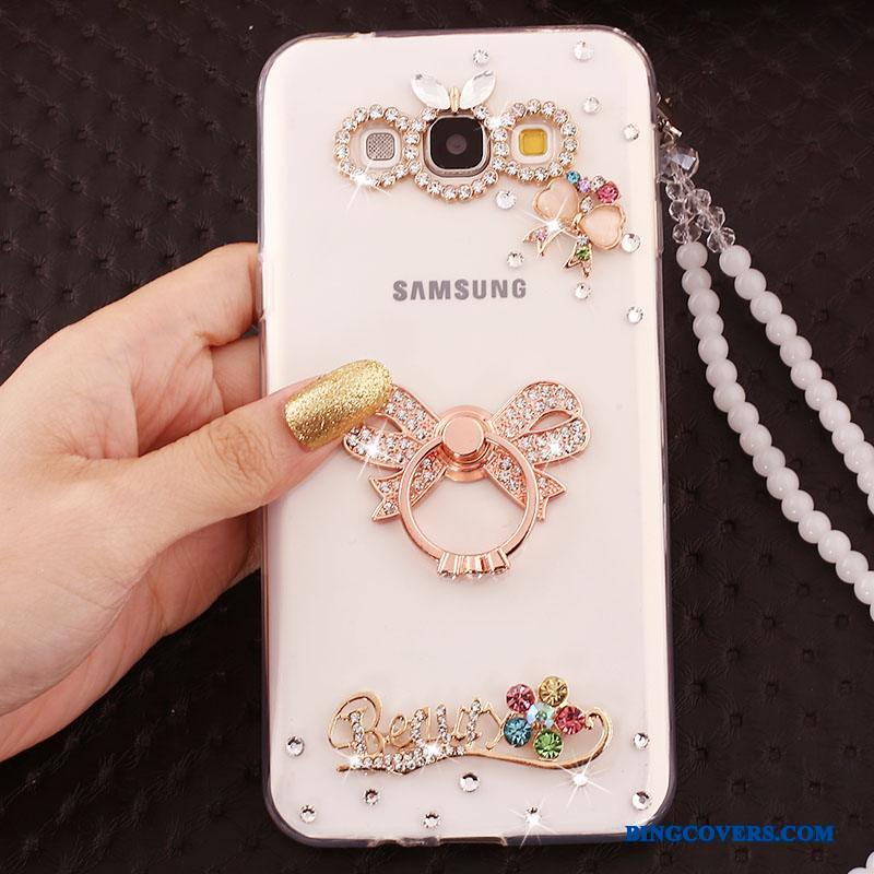 Samsung Galaxy S3 Telefon Etui Hængende Ornamenter Cover Blød Guld Beskyttelse Silikone