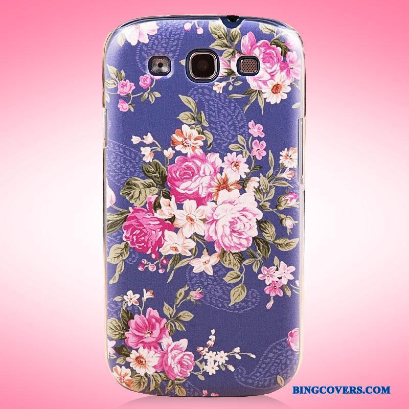 Samsung Galaxy S3 Trend Ny Telefon Etui Malet Cover Blomster Beskyttelse
