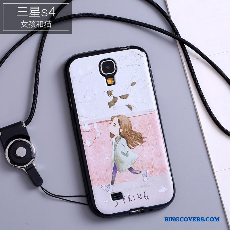 Samsung Galaxy S4 Blød Silikone Cartoon Smuk Cover Telefon Etui Sort