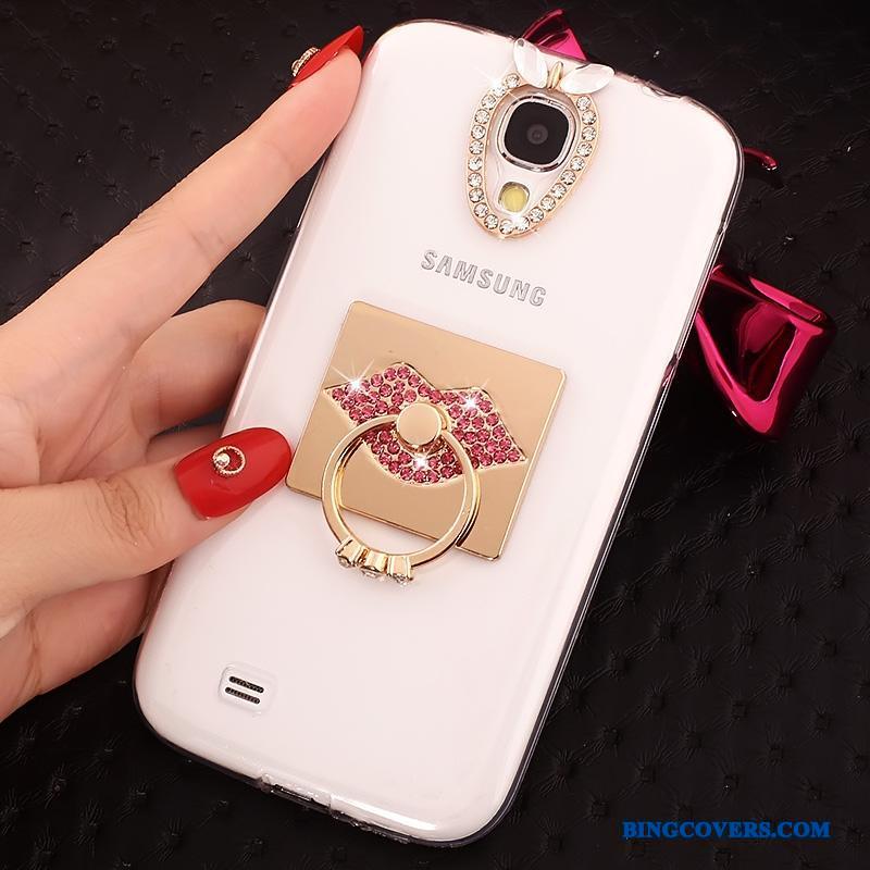 Samsung Galaxy S4 Etui Strass Lyserød Mobiltelefon Ring Stjerne Cover Blød