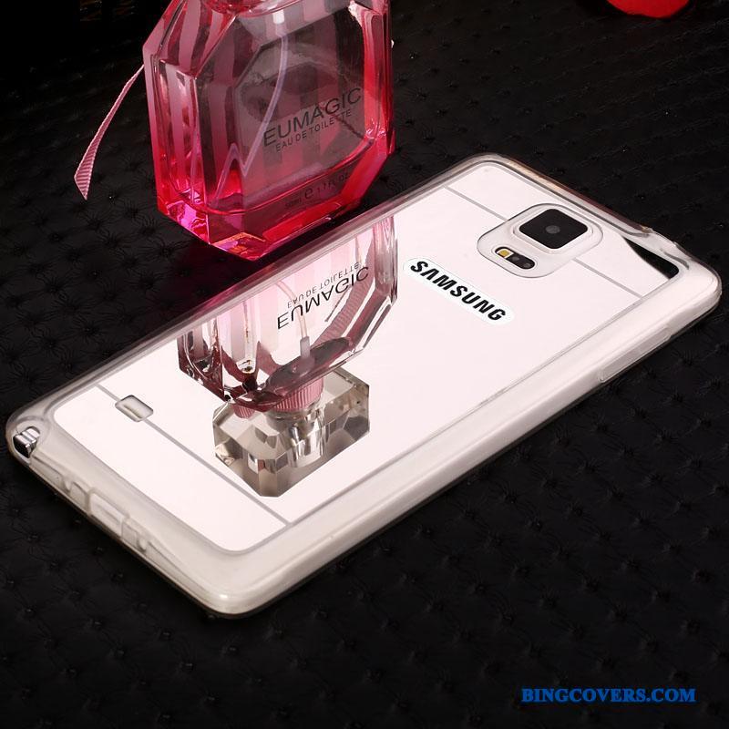 Samsung Galaxy S5 Etui Cover Beskyttelse Stjerne Silikone Spejl Strass Sølv