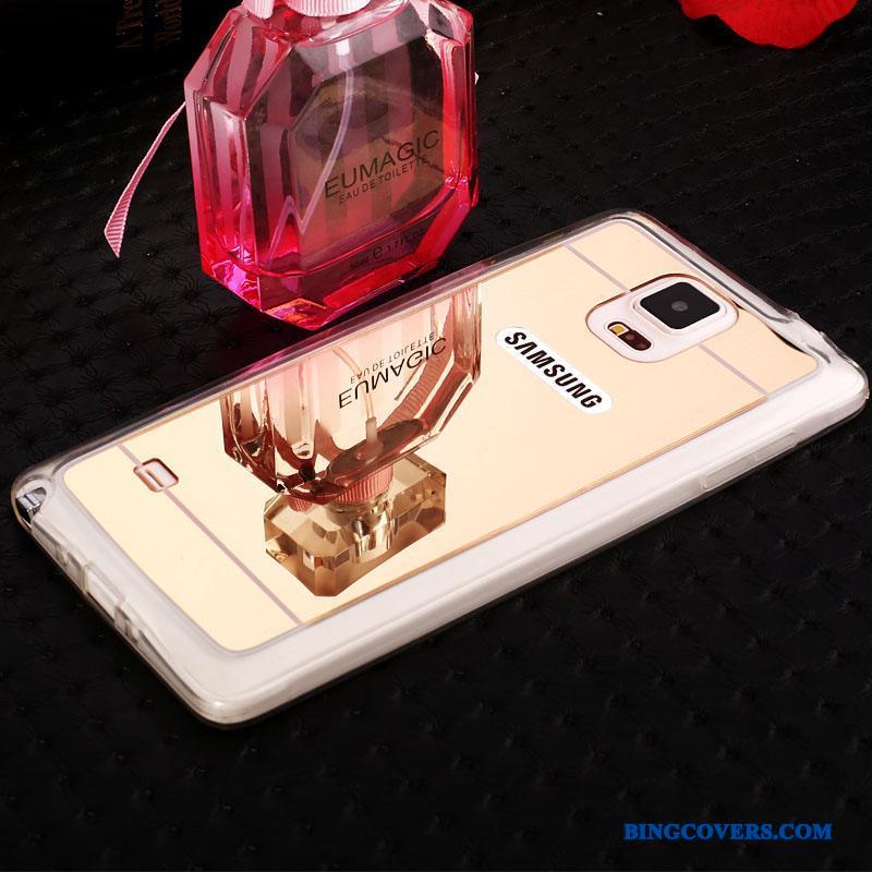 Samsung Galaxy S5 Etui Cover Beskyttelse Stjerne Silikone Spejl Strass Sølv