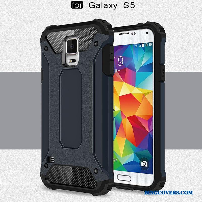 Samsung Galaxy S5 Nubuck Cover Silikone Telefon Etui Alt Inklusive Bagdæksel Trend