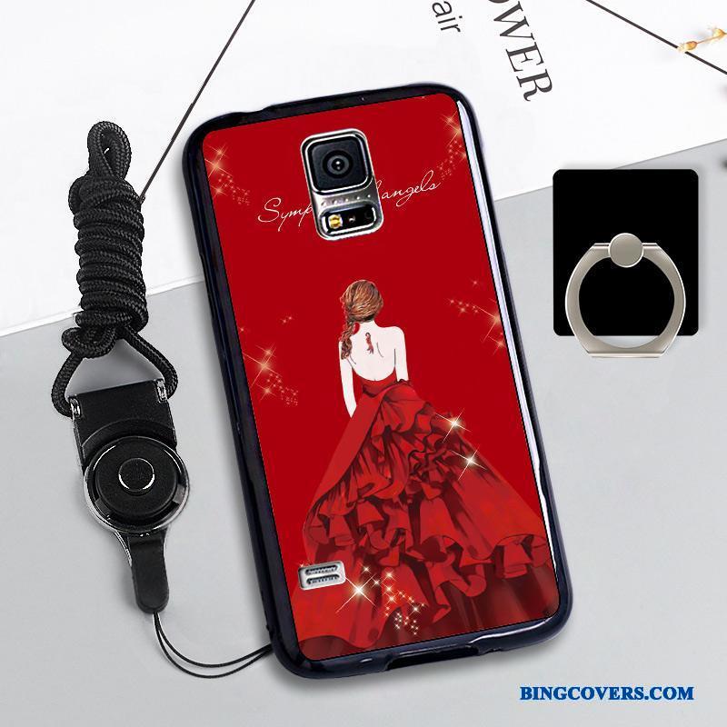 Samsung Galaxy S5 Stjerne Cover Telefon Etui Hængende Ornamenter Beskyttelse Blød Anti-fald