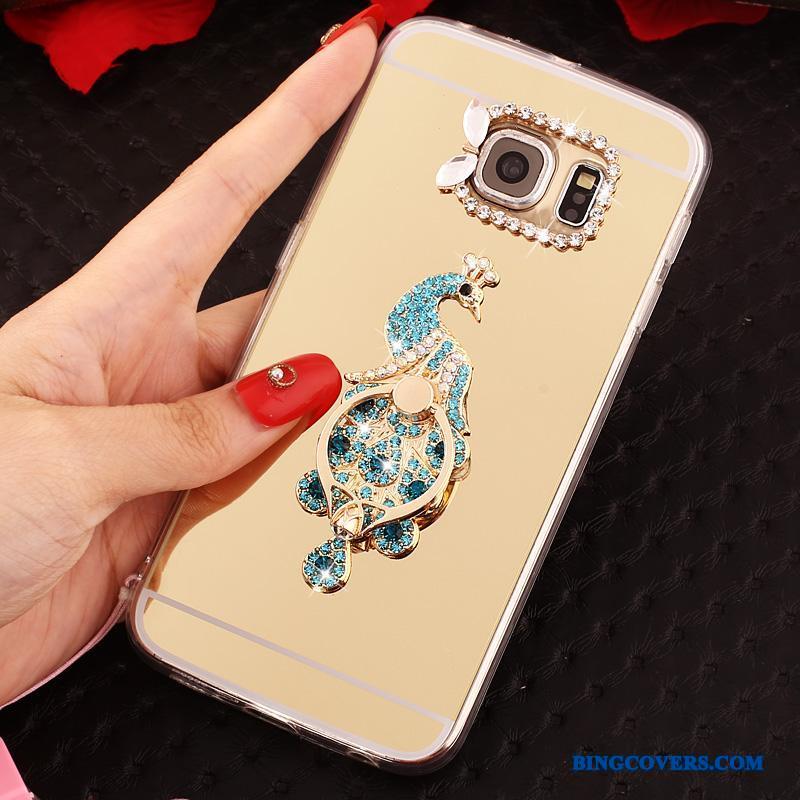 Samsung Galaxy S6 Edge Hængende Ornamenter Telefon Etui Cover Kreativ Stjerne Silikone Anti-fald