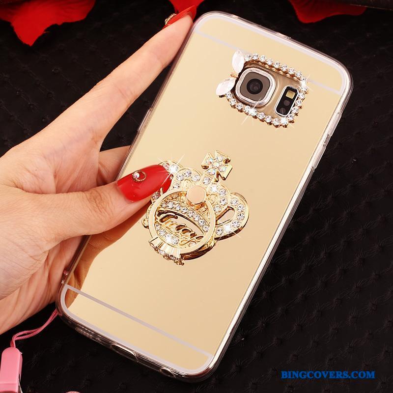 Samsung Galaxy S6 Edge Hængende Ornamenter Telefon Etui Cover Kreativ Stjerne Silikone Anti-fald