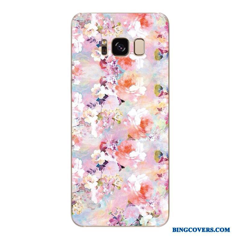 Samsung Galaxy S6 Edge + Trendy Lyserød Blød Blomster Beskyttelse Mobiltelefon Telefon Etui